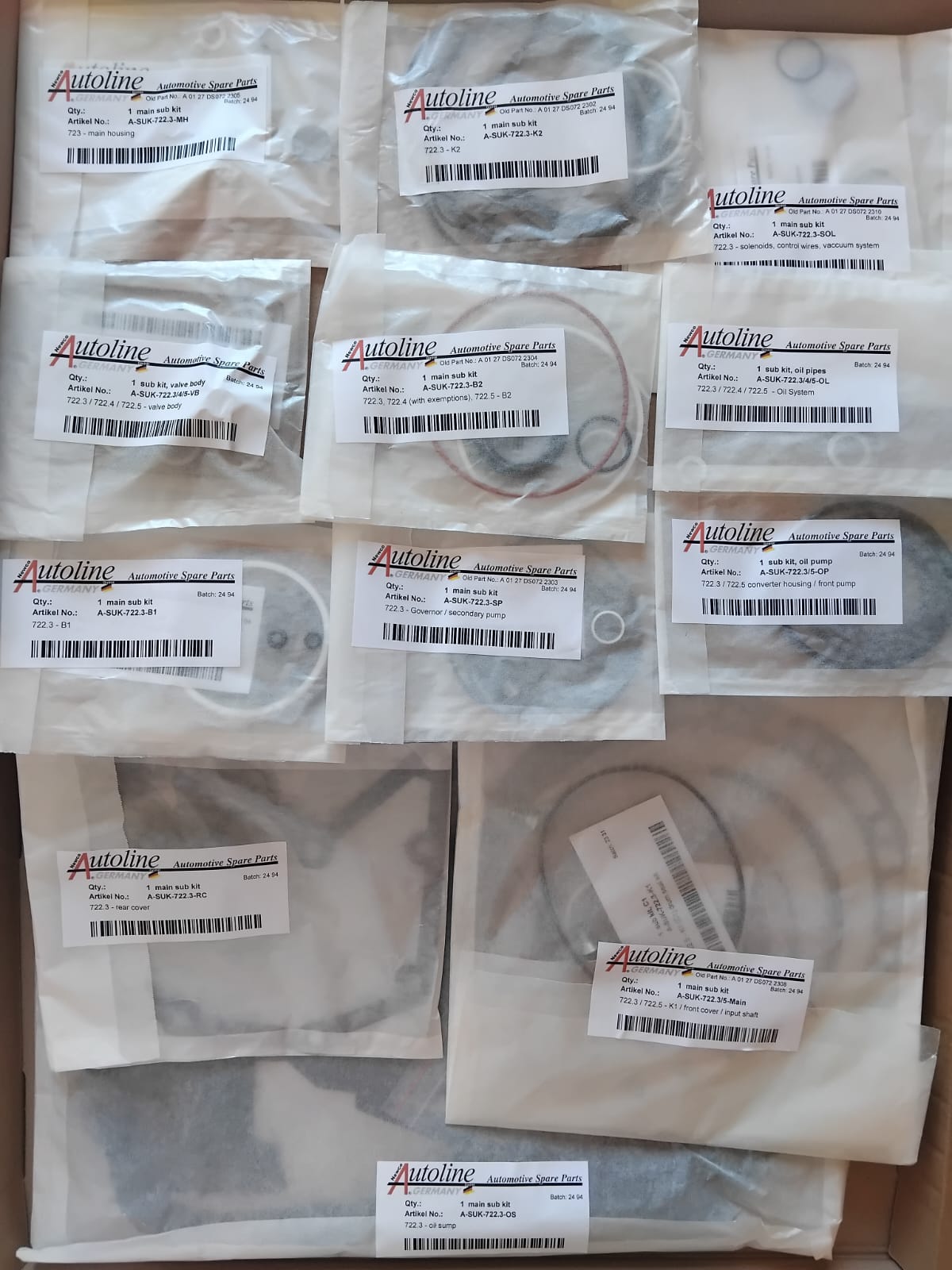 Mercedes 722.3 zestaw uszczelek automatycznej skrzyni biegów