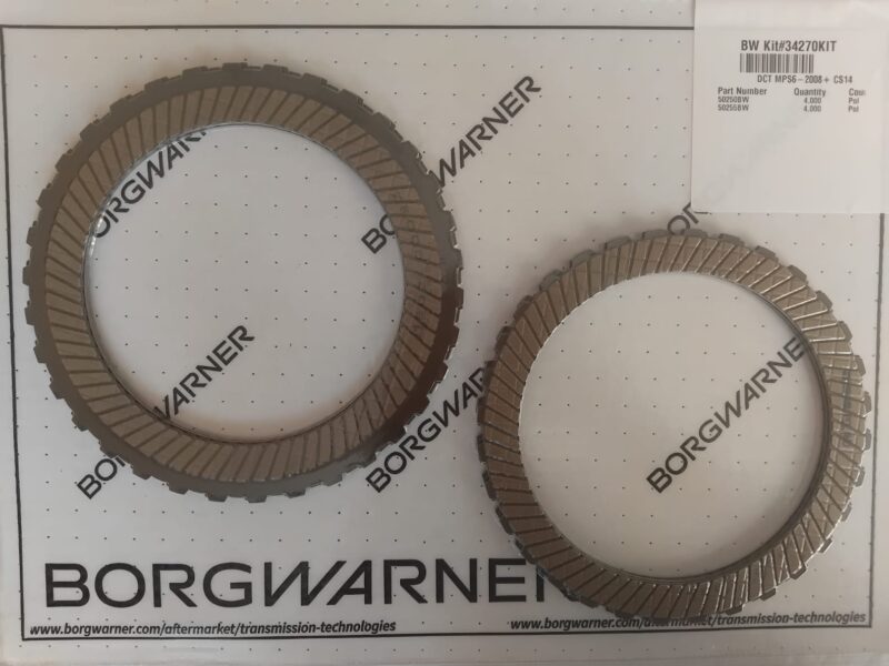 MPS6 6DCT450 Powershift zestaw tarczek sprzęgła automatycznej skrzyni biegów - BorgWarner